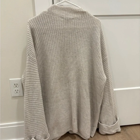 Athleta Azelea Mock Neck Wrap Wool Cashmere Size Large - Picture 5 of 7